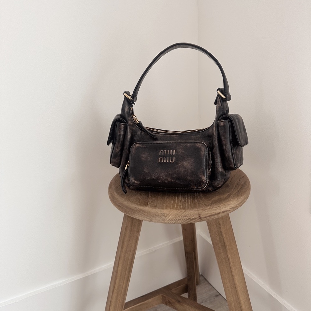 Authentic Miu Miu Nappa leather pocket bag